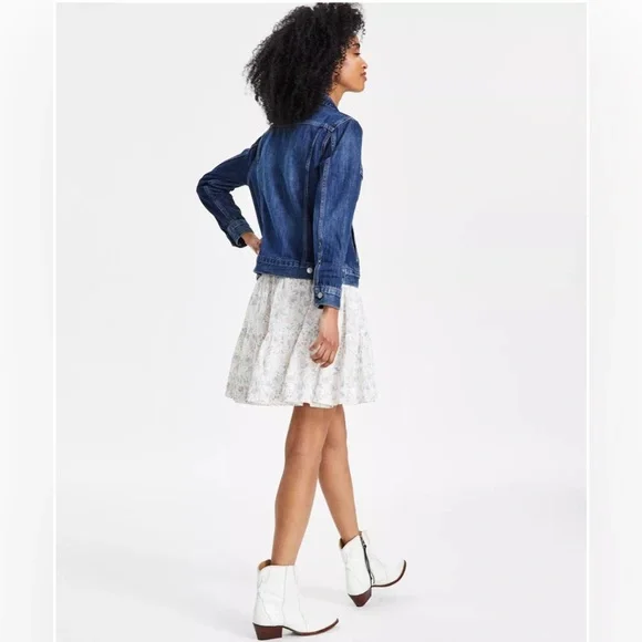 LUCKY BRAND Cotton Denim Trucker Jacket - Picture 3 of 15